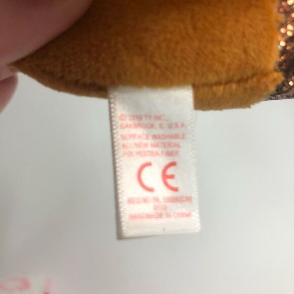 ty beanie boo glitter the horse tan brown tinsel hair 6 inch glitter hooves 2019 - Picture 7 of 12